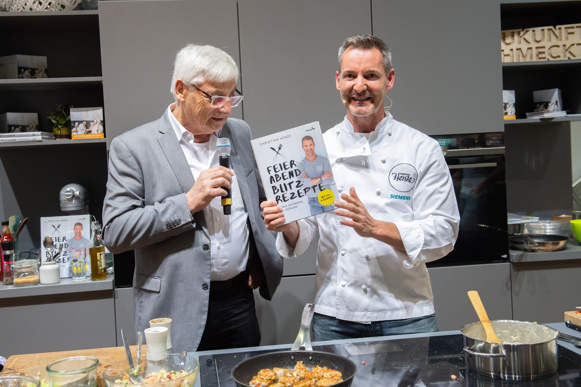 Cook and Talks am Messestand Kochen am Messestand