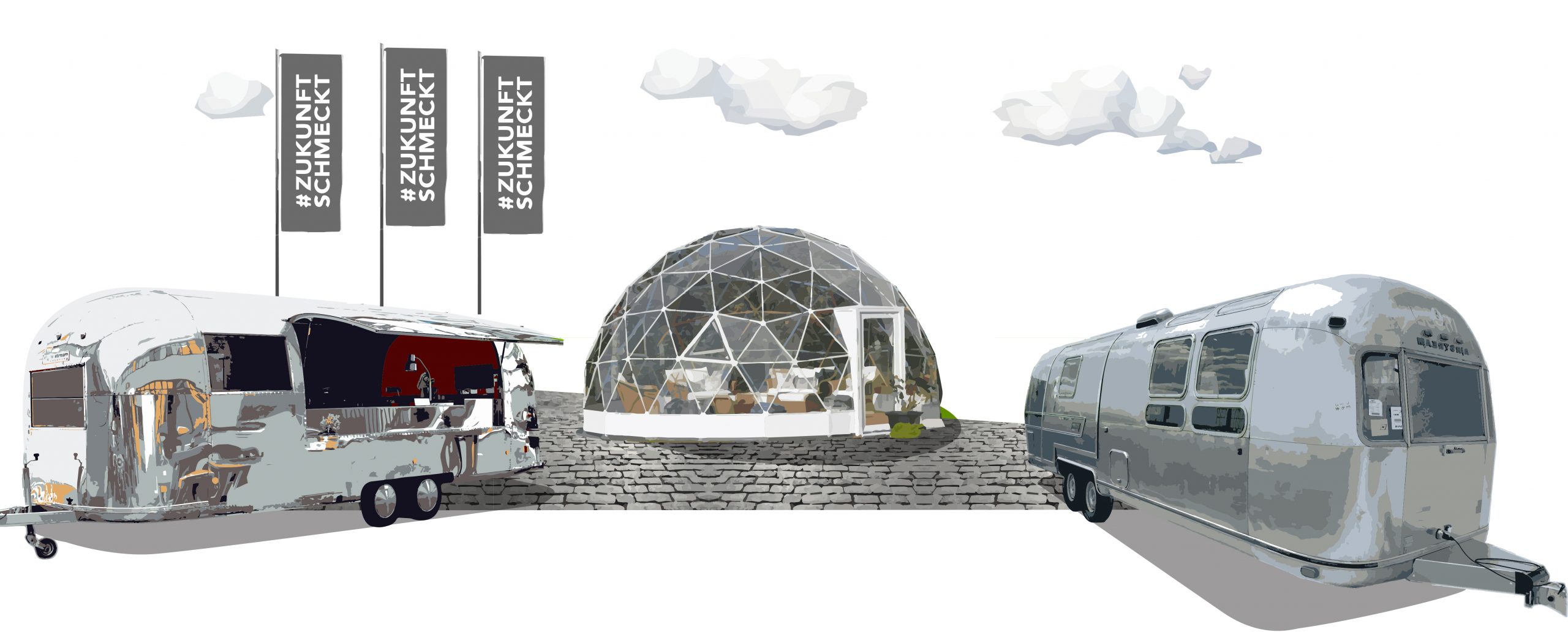 P200396_Illustration_ZukunftSchmeckt_201218-1_ohne Tourstopp der #ZukunftSchmeckt-Tour in Köln auf der Anuga 2021.